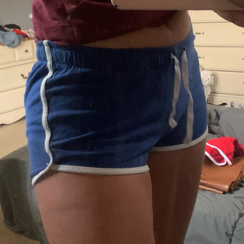 primark blue shorts